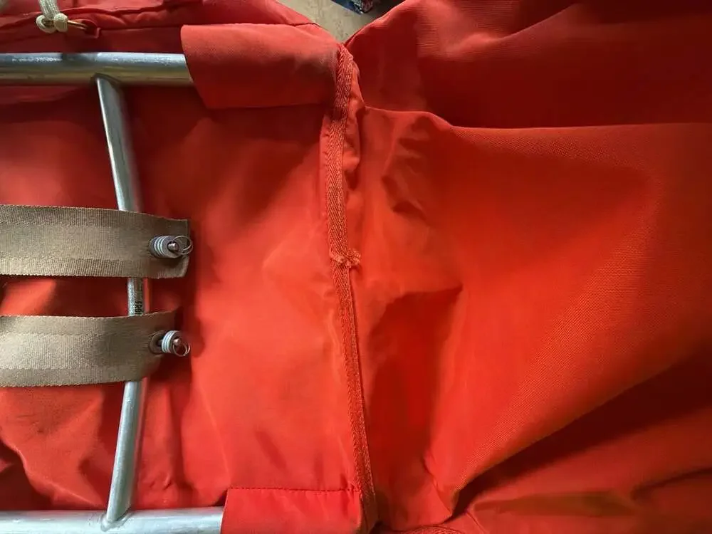 Vintage Boy Scouts of America Red Nylon Backpack with Aluminum External Frame